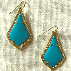 Kendra Scott Earrings in Turquoise & Gold